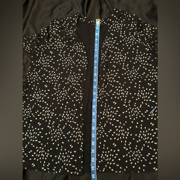 J Jill Wherever Collection‎ Black With White Cardigan Size Medium - Picture 4 of 9